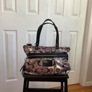 Coach Daisy Optic Print Multi-Tote M1294-F22961 In Purples